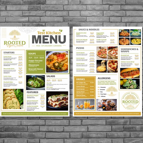 Rooted Menu Design von Dzhafir