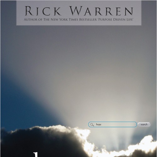 Design Rick Warren's New Book Cover Diseño de Paul & Anne