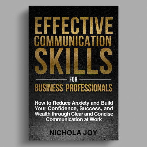 Design a book cover targeting  business professionals that want to enhance communication skills. Design by melsaber