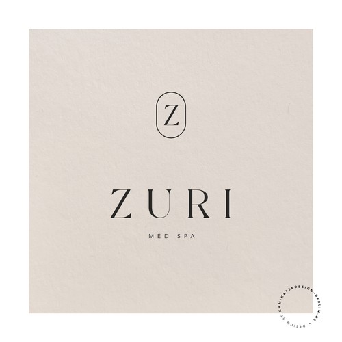 Zuri Med Spa Logo Diseño de KD Berlin