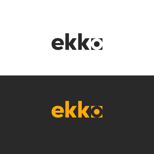 SIMPLE LOGO - ekko Letters then dm after Design by Saveht