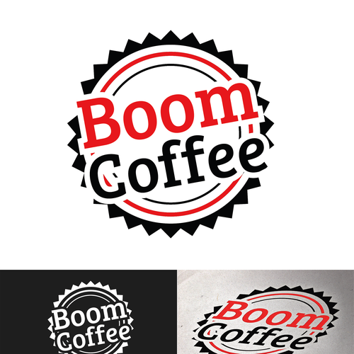 logo for Boom Coffee Design by Bresquilla