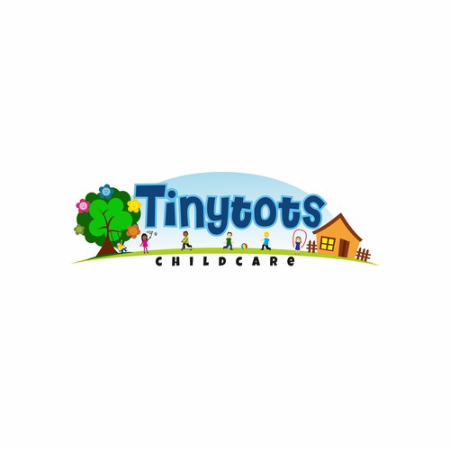 Colorful and playful logo for my in-home daycare. I would like to see kids playing and learning . I have kids 6 month up Design by YazinDesign