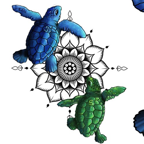 Sea turtle tattoo | Tattoo contest | 99designs