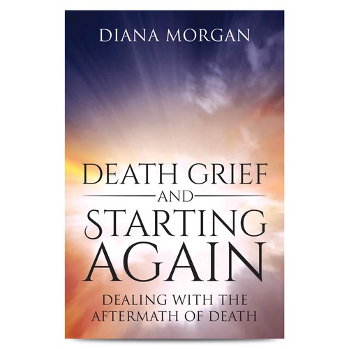 Impactful cover for book about preparing for the death of a loved one, grief, and starting again Design by HAREYRA