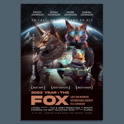 Life360 2023 Year of the Fox Poster Design by GIRA.