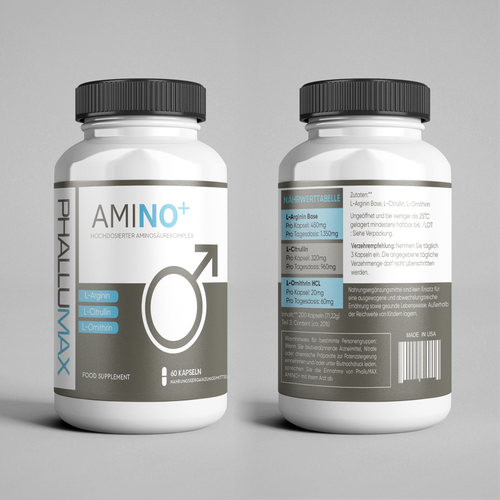 Label for a amino-acid supplement Design by SONUPARMAR