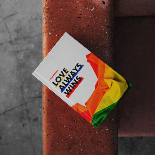 LGBTQ lesbian Loud and proud rainbow book cover To Attract readers Design by Mattecho