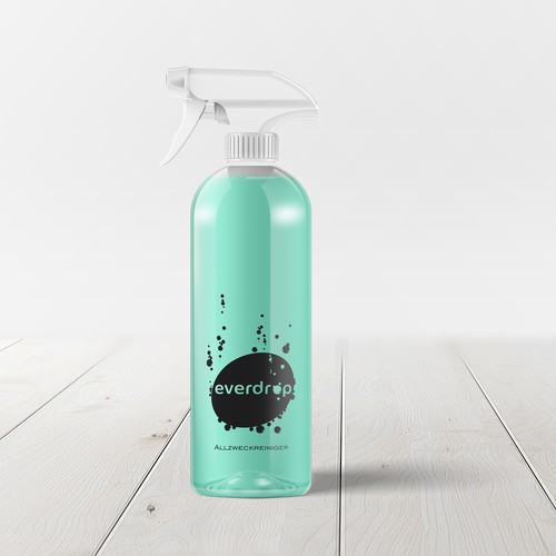 Premium Spray Bottle and Packaging for Cleaning Supplies Design by canyones