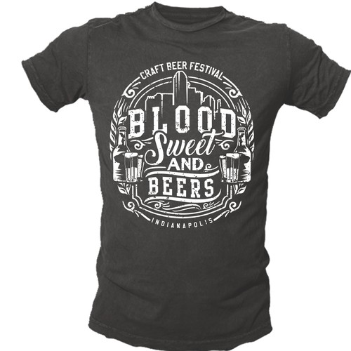 Creative Beer Festival T-shirt design Diseño de -Diamond Head-