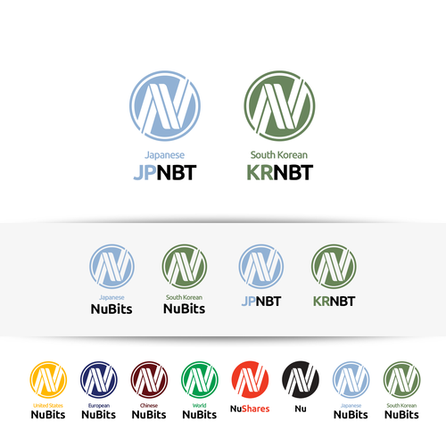 Vectorize logo and pick colors of new NuBits for South Korea and Japan Design by Caelia25