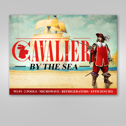 Oceanfront Hotel Signage - Vintage w/slight Modern design Design by Vivid Project