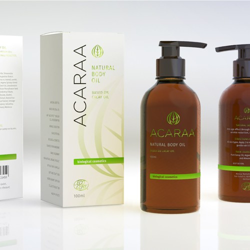 Creative Packaging Design for Natural Cosmetic Line Design by Floating Baron