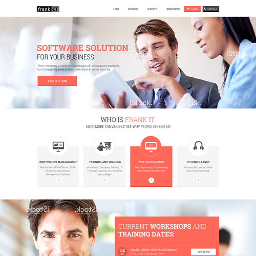 Web page design contest entry by Just Not Design