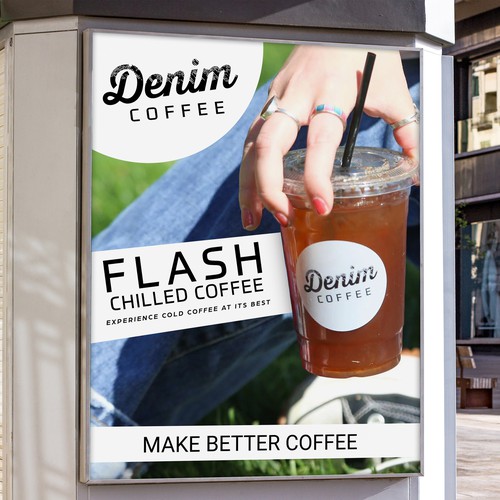 Design a poster to help us introduce flash chilled coffee! Design by Creativity symbol