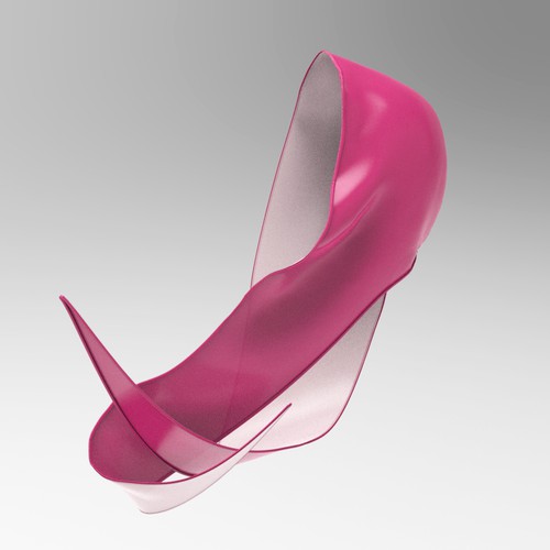 Sleek, modern 3D product rendering of head wrapping scarf. Design by Muzaena