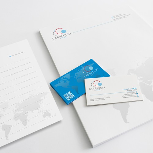 Give more muscle to research with graphic ID for CARPACCIO.cloud Design by DesignsTRIBE