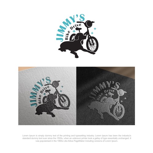 Logo for a bicycle fundraiser and somehow incorporating a black lab Design por HK.designs