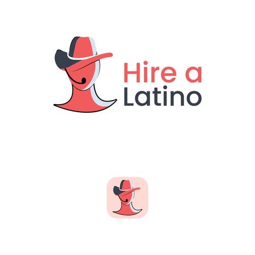 Powerful design for our software platform logo about hiring remote latino workers Design by Faisu Graphics