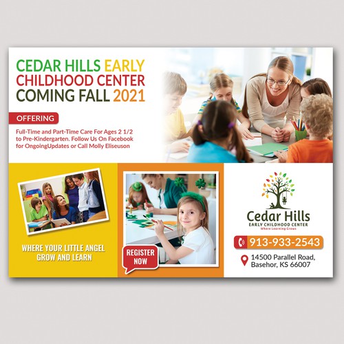 Half Page Flyer for Preschool Design by Graph Webs