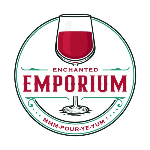 Enchanted Emporium. A casual wine bar. Design by Fortunic™