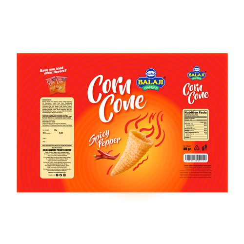 Amazing Pack design for our newly corn snacks Design by DesignLeb
