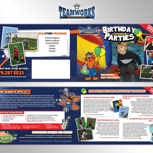 Birthday Party Brochure for Sport & Recreation Facility Design réalisé par irfansyahfir