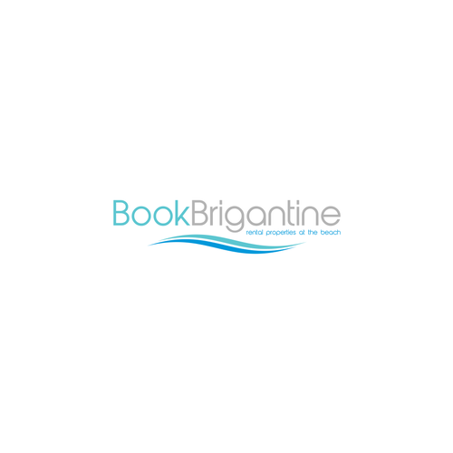 BookBrigantine.com Simple Vacation Rental Logo Design by Gatot Kaca™