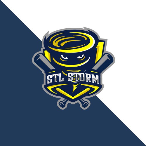 Youth Baseball Logo - STL Storm Design by ART DEPOT