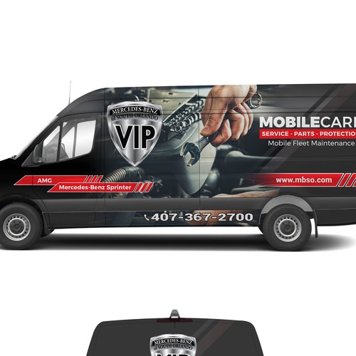 Mobile Service Wrap Design by RicardoRS