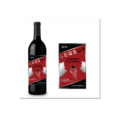 Legs Up 2013 Vintage Wine Label Diseño de ANGEL A.