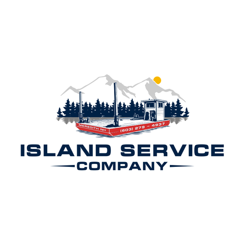 "Island Service Co" winning Logo design