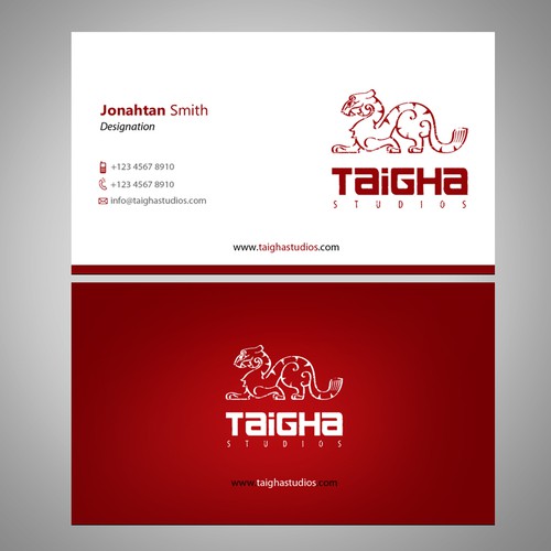 New business Card for Taigha Studios Diseño de conceptu