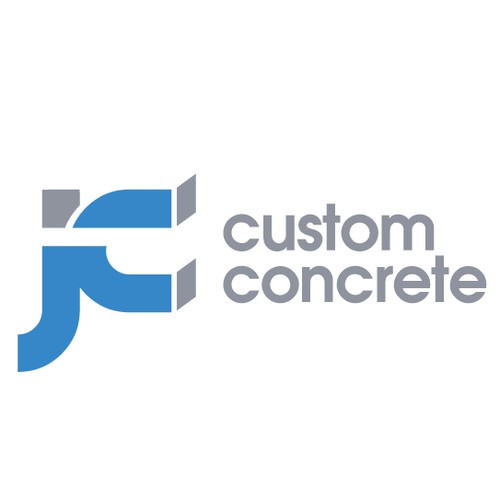 Jc custom concrete needs a bold and colourful logo | Logo design contest