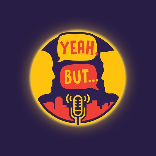 Podcast Logo for the "Yeah, But.." channel Diseño de Brazuca Studio