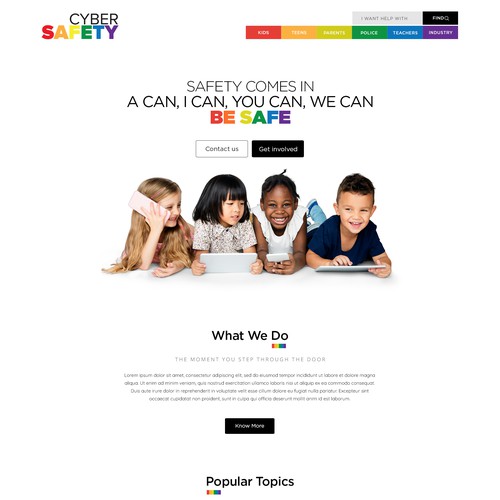 Web page design contest entry by RockPort