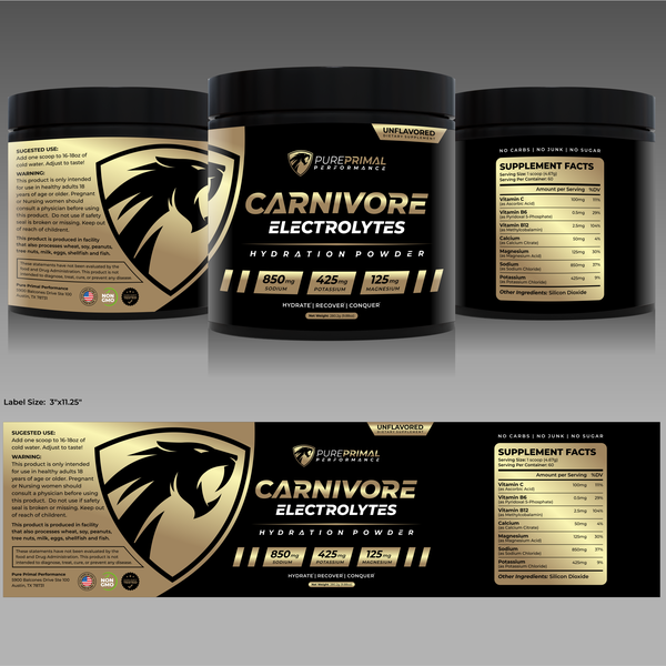 Pure Primal Label Design