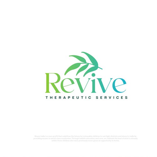 Diseño de Looking for a modern, refreshing logo for Revive Therapeutic Services de S H A Y