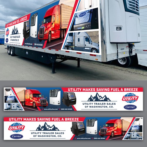 Refrigerated Semi Trailer Wrap! Design by icon89GraPhicDeSign