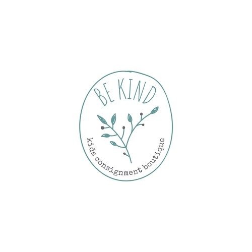 Be Kind!  Upscale, hip kids clothing store encouraging positivity Design by .supernova