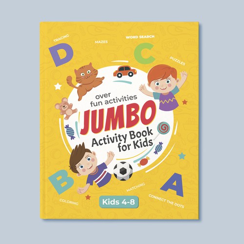 Fun Design for Jumbo Activity Book Design by Artilana