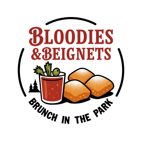 Diseño de HerniTinez™ titulado "Bloodies & Beignets - Brunch in the park"