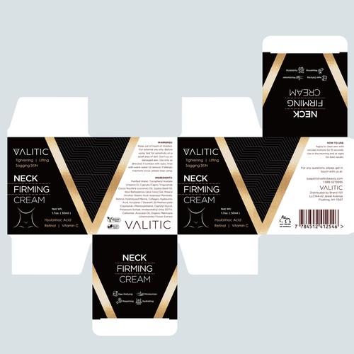 Neck firming cream - expensive look Design by ....Comartstudios™