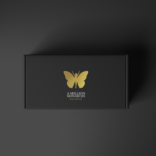 Matte Black Branded Box-ontwerp door Daylite Designs ©