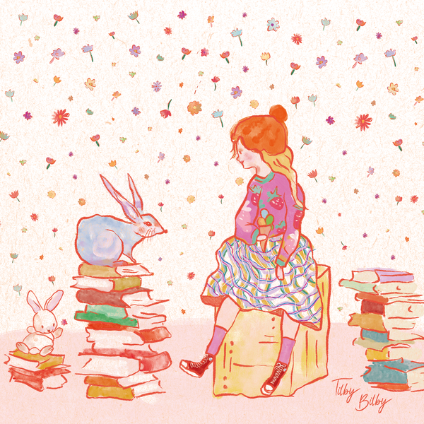 Fun, creative, illustrated print for daughter's bedroom