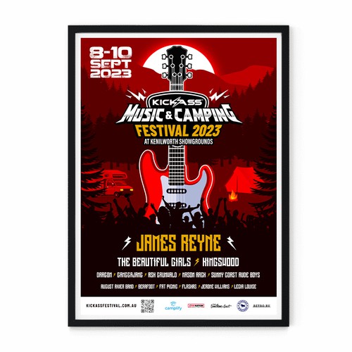 Design Music & Camping Festival Poster Design by vsardju