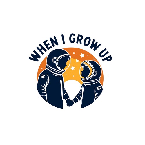 When I Grow Up Logo Design by paw vector