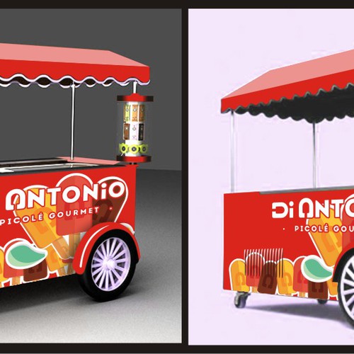 I need a design to customize ice cream cars with logo Di Antonio Gourmet Design by BennyRafido