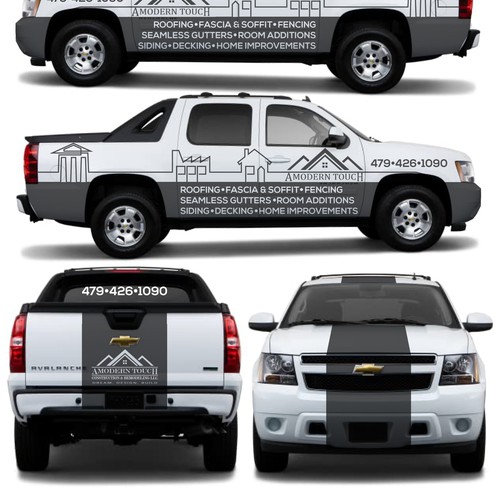 Design a Truck Wrap Design by ←masbro black statue