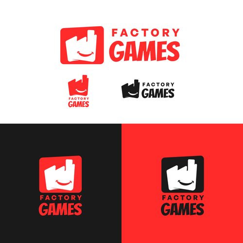 Logo design for The Factory Games – A Modern & Fun Entertainment Brand